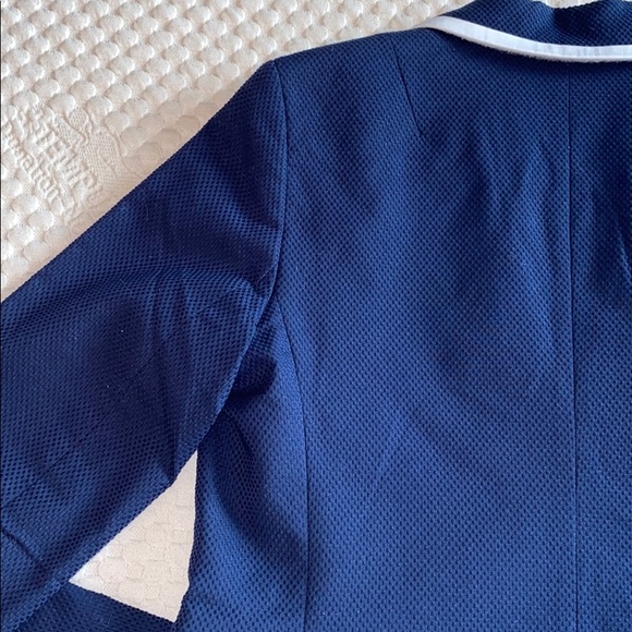 Blue Textured Blazer - Picture 8 of 9